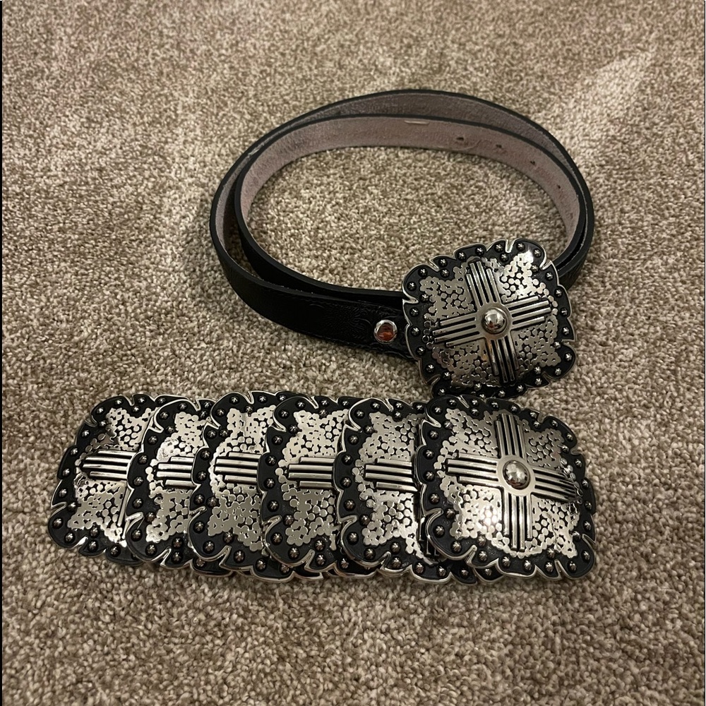 Angel Ranch Concho Belt Sz L